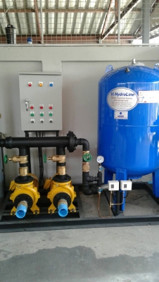 ขาย ชุดปั๊มบูสเตอร์ 2 ตัว 2แรง พร้อมถังแรงดัน 300 ลิตร1ใบ