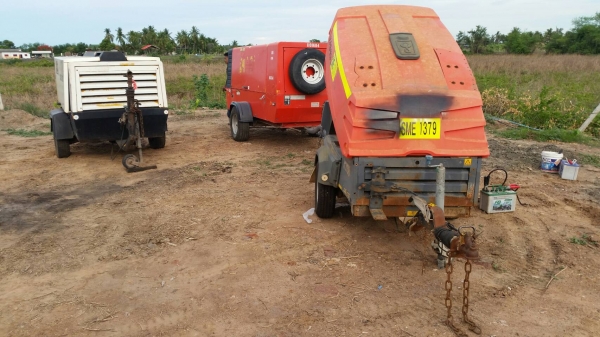 ขาย เครื่องปั๊มลม ATLAS COPCO XAS 67 ขนาด 11 บาร์ มีเทรเลอร์ พ่วงลาก ลมแรง เก่านอก