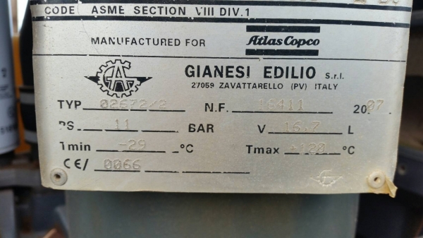 ขาย เครื่องปั๊มลม ATLAS COPCO XAS 67 ขนาด 11 บาร์ มีเทรเลอร์ พ่วงลาก ลมแรง เก่านอก