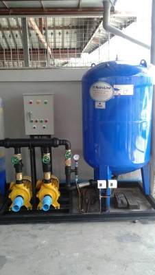 ขาย ชุดปั๊มบูสเตอร์ 2 ตัว 3แรง พร้อมถังแรงดัน 500 ลิตร1ใบ (Tel.0917069991)