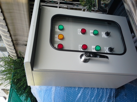 จำหน่าย ตู้คอลโทรลปั๊มน้ำ แบบสลับการทำงาน Auto-Manual (Tel. 0917069991)