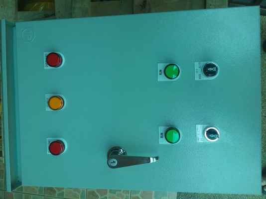 จำหน่าย ตู้คอลโทรลปั๊มน้ำ แบบสลับการทำงาน Auto-Manual (Tel. 0917069991)