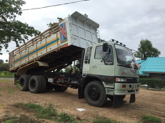 ขาย10ล้อดัมพ์2เพลา HINO FM3H 220เครื่องEM100 ช่วงล่างZM10น็อต แชชซีเดิม กระบะมิเนียม เอกสารเล่มทะเบียนครบ