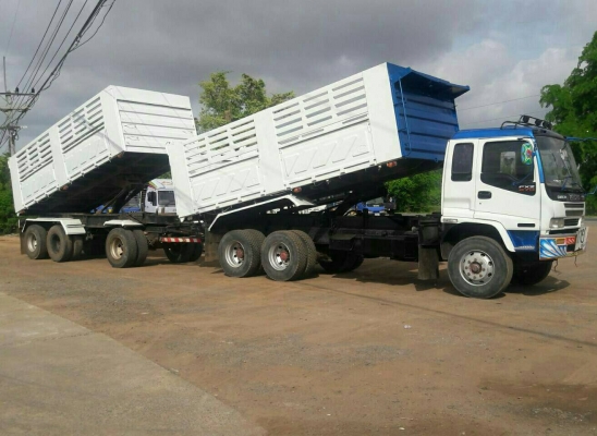 สิบล้อ อีซูชุ 270ยูโร1ปี43 แม่ลูก 3คาน ดั้มสามมิต สภาพดีสวยเดิมๆพร้อมใช้งาน ทะเบียนพร้อมโอน