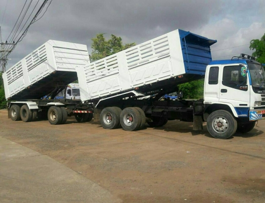 สิบล้อ อีซูชุ 270ยูโร1ปี43 แม่ลูก 3คาน ดั้มสามมิต สภาพดีสวยเดิมๆพร้อมใช้งาน ทะเบียนพร้อมโอน