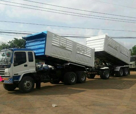 สิบล้อ อีซูชุ 270ยูโร1ปี43 แม่ลูก 3คาน ดั้มสามมิต สภาพดีสวยเดิมๆพร้อมใช้งาน ทะเบียนพร้อมโอน