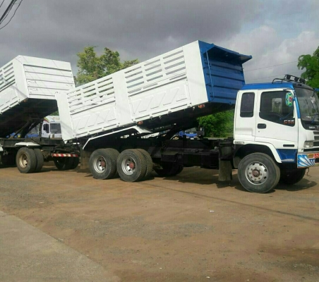 สิบล้อ อีซูชุ 270ยูโร1ปี43 แม่ลูก 3คาน ดั้มสามมิต สภาพดีสวยเดิมๆพร้อมใช้งาน ทะเบียนพร้อมโอน