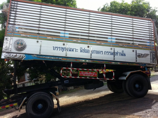 ขายหางพ่วง2เพลา ดั้ม อู่ซุ่นชัยแท้ ยาว6.50เมตร กระบะปรีเนียม รถสด/สวยมากๆ