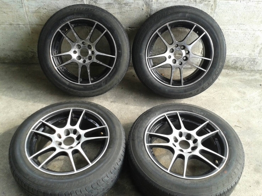 ขอบ15นิ้ว4รู100/114 พร้อมยาง สวยๆ 4 ล้อ ราคา 6500 บาท