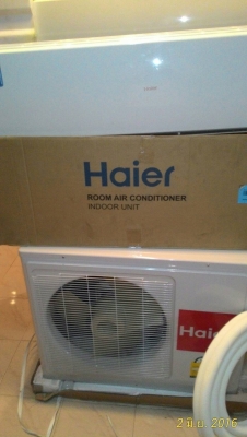 ขาย Air Haier 18000 BTU (เป็นของใหม่) ยังไม่ได้ติดตั้ง 2 ชุด พร้อมสายท่อทองเเดงสำเร็จ ขายรวมกัน 2 ชุด 17000 บาท