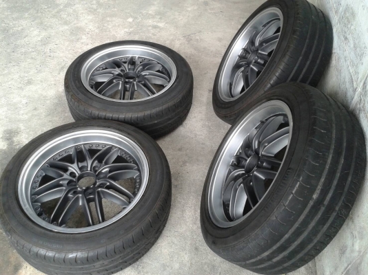 ขอบ16นิ้ว4รู100/114 พร้อมยาง สวยๆ 4 ล้อ ราคา 6800 บาท