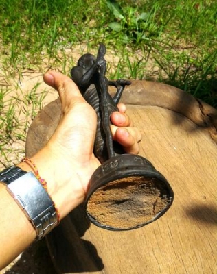 พระสิวลีมหาลาภา เนื้อลงหิน น้ำหนักมาก สวยจัด สลักยันต์เก่า สูง 10 นิ้ว