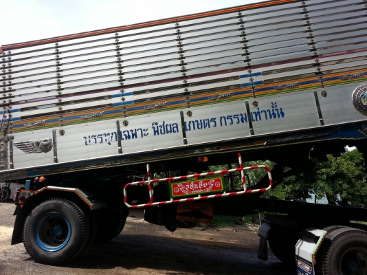 ขายหางพ่วง2เพลา ดั้ม อู่ซุ่นชัยแท้ กระบะปรีเนียม ยาว6.50เมตร