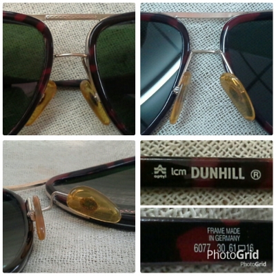 แว่นตาแบรนด์หรูอันดับหนึ่งของแผ่นดิน  Vintage DUNHILL handmade in Germany  ซุปเปอร์บิ๊กไซซ์!!!