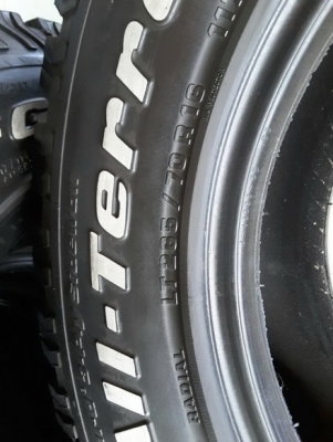 BF All USA. 265/70/16 ปี11 สภาพสวยๆ 1ชุด BF All USA. 265/70/16 ปี11 สภาพสวยๆ 1ชุด