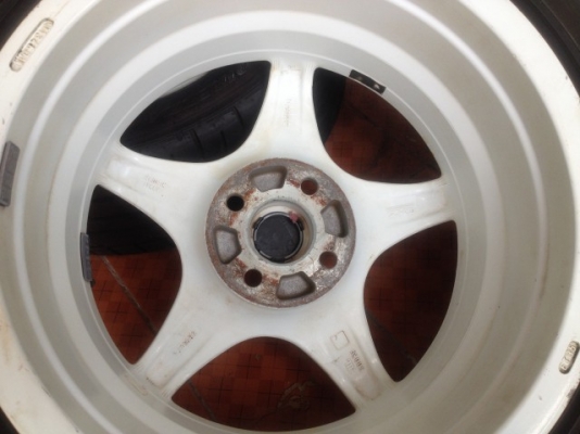 ล้อเเท้ OZ RACING 16กว้าง7นิ้วอ๊อฟ35 4รู 100 สีเดิมๆเก่าญี่ปุ่นเเท้สภาพดี