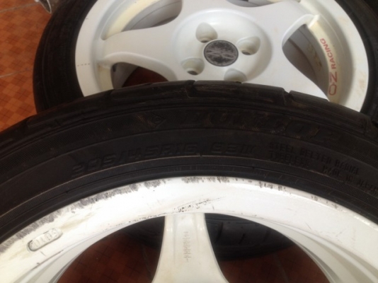 ล้อเเท้ OZ RACING 16กว้าง7นิ้วอ๊อฟ35 4รู 100 สีเดิมๆเก่าญี่ปุ่นเเท้สภาพดี