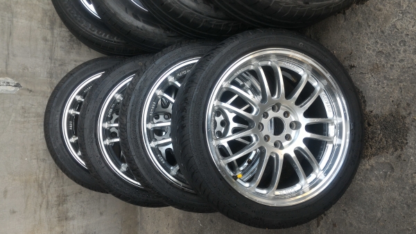 ล้อแม็กขอบ17 4รู100 114 พร้อมยาง 205 45 17 ปี15สวยๆราคาไม่แพงคับ