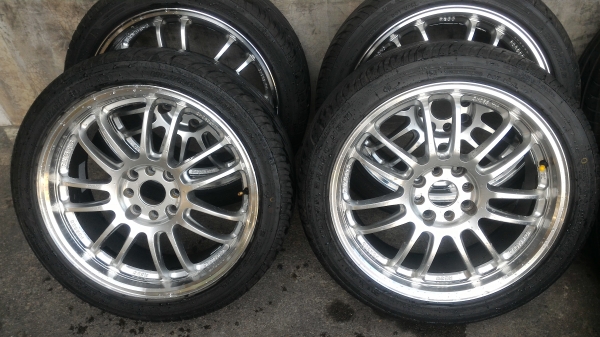 ล้อแม็กขอบ17 4รู100 114 พร้อมยาง 205 45 17 ปี15สวยๆราคาไม่แพงคับ