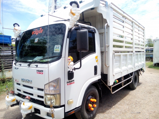 6 ล้อ *กระบะสแตนเลส* Euro.3 * ISUZU NMR 130 แรงม้า * คอมมอนเรว *  รถสวยเดิม+สวยจริง *รถห้างแท้* มีเล่มพร้อมโอน
