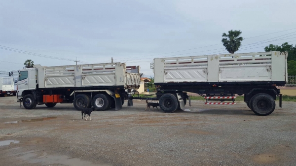 ขาย HINO MEGA 320 แรงม้า แม่ลูกดั้มสามมิตร ปี 48 ขาย HINO MEGA 320 แรงม้า แม่ลูกดั้มสามมิตร ปี 48