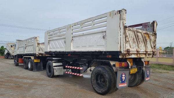 ขาย HINO MEGA 320 แรงม้า แม่ลูกดั้มสามมิตร ปี 48 ขาย HINO MEGA 320 แรงม้า แม่ลูกดั้มสามมิตร ปี 48