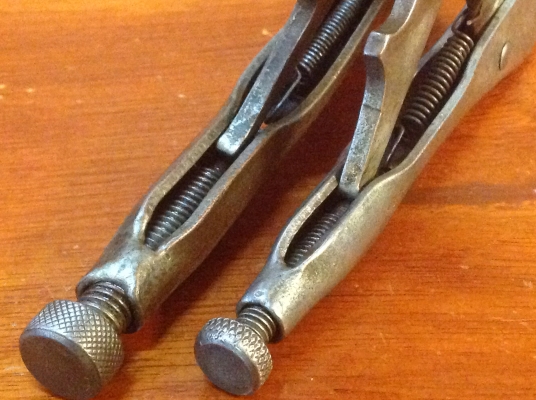 ขายคีมล็อคสะสม Vintage Petersen Vise Grip Dewitt, Nebr.  รุ่นแรก สวยงามสมบูรณ์มาก (ขายคู่)