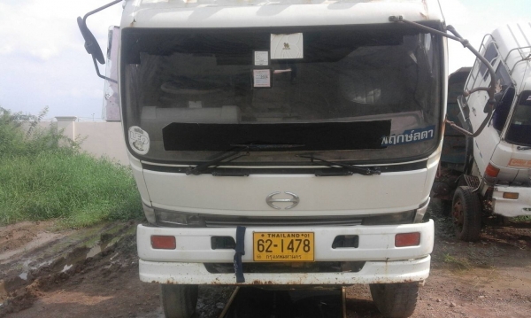 ขายรถบรรทุกดั้ม HINO 3 M แท้ๆ 2 เพลาเครื่องดีคัสซีสวยทะเบียนเต็มมีขาย 2 คัน