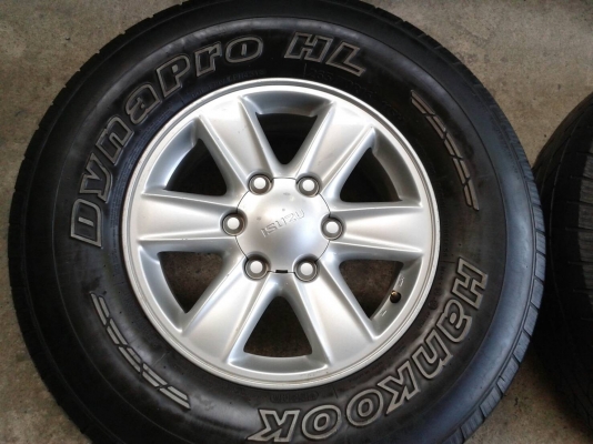 ขอบ16นิ้ว6รู อีสุ พร้อมยาง สวยๆ 4 ล้อ ราคา 7400 บาท