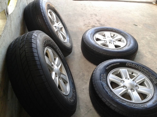 ขอบ16นิ้ว6รู อีสุ พร้อมยาง สวยๆ 4 ล้อ ราคา 7400 บาท