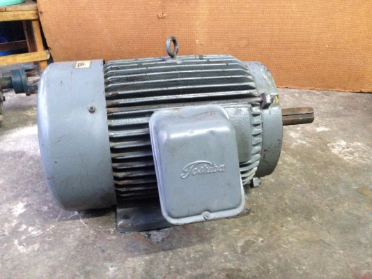 ขายมอเตอร์ Toshiba 20HP. 1450rpm. 380V สภาพสวยเดิมๆ วิ่งนิ่ม พร้อมใช้งาน