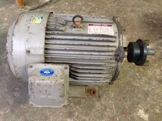 ขายมอเตอร์ Mitsubishi 10HP. 2900rpm. 380V รอบเร็วหายาก สภาพสวยเดิมๆ วิ่งนิ่ม พร้อมใช้งาน