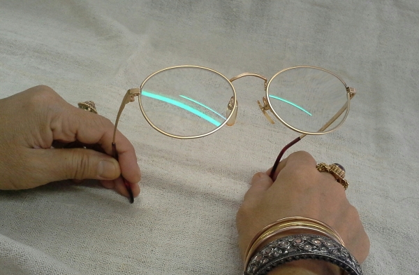 แว่นสายตายาวทำมือที่งดงามที่สุด  Vintage LEOPARD handcrafted in Japan 18KGP