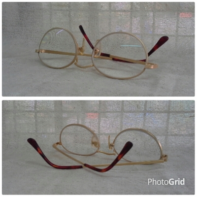 แว่นสายตายาวทำมือที่งดงามที่สุด  Vintage LEOPARD handcrafted in Japan 18KGP