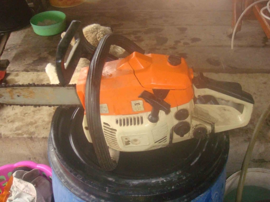 ขาย เลื่อยยนต์ MS180 Stihl พร้อมกล่อง ราคา 2,100 บาท