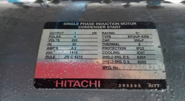 ** ขอบคุณผู้ซื้อ&amp;พี่เสือครับ **แท่นตัดอลูมิเนียม สันติจงเจริญ มอเตอร์ Hitachi 1 HP 220V ใช้ไฟบ้านสภาพสวยสดใหม่มาดูมาเทสก่อนได้ครับ.