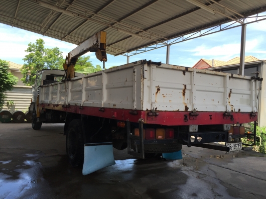 ขายรถบรรทุก 6 ล้อ Hino  ช่วงยาว พร้อมเครน (รถห้าง)