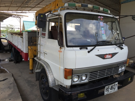 ขายรถบรรทุก 6 ล้อ Hino  ช่วงยาว พร้อมเครน (รถห้าง)
