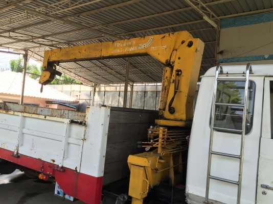 ขายรถบรรทุก 6 ล้อใหญ่ Hino  ช่วงยาว พร้อมเครน (รถห้าง) ราคาเบาๆ สภาพพร้อมใช้งาน