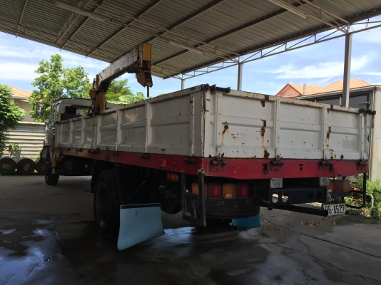 ขายรถบรรทุก 6 ล้อใหญ่ Hino  ช่วงยาว พร้อมเครน (รถห้าง) ราคาเบาๆ สภาพพร้อมใช้งาน