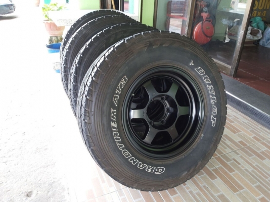 ล้อลาย te37x พร้อมยาง dunlop grandtrek at3 ขอบ 16