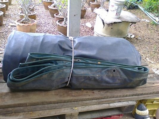 ขายผ้าใบมือสองคลุมสินค้ารถบรรทุก 6-10ล้อราคาถูก