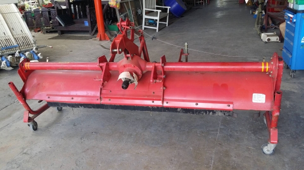 โรตารี่รถไถนั่งขับ  NIPLO รุ่น HS-2205BY เก่าญี่ปุ่น ขนาดกว้าง 220cm. สภาพดีพร้อมใช้งาน