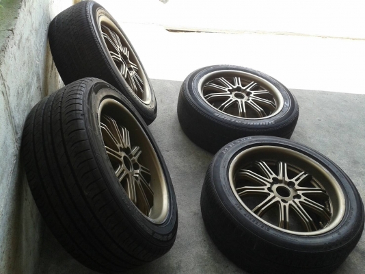 ขอบ17นิ้ว5รู114 น.ตื้น ล.ลึก พร้อมยาง สวยๆ 4 ล้อ ราคา 7900 บาท