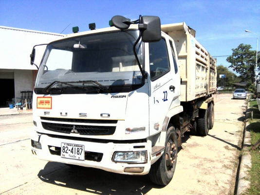 สิบล้อ มิตซู FUSO 240ยูโร3 ปี56ดั้มสามมิต^มีระบบลากจูง^สภาพดีเดิมๆสวยพร้อมใช้ เล่มทะเบียนพร้อมโอน