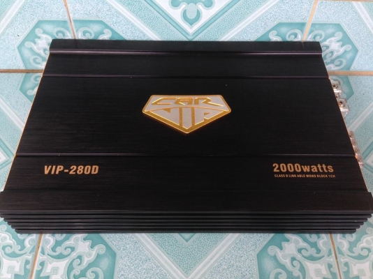 แอมป์คลาสดี CAR VIP2000W มือสองสภาพดีสวย เดิมๆไม่เคยซ่อม ใช้งานปกติ แรงๆ เบสลูกโตๆ ขับซับ10&quot;-12&quot;หล่อได้ ขาย 2950 บาท สนใจ0892425454 อยู่สระบุรีส่งได้