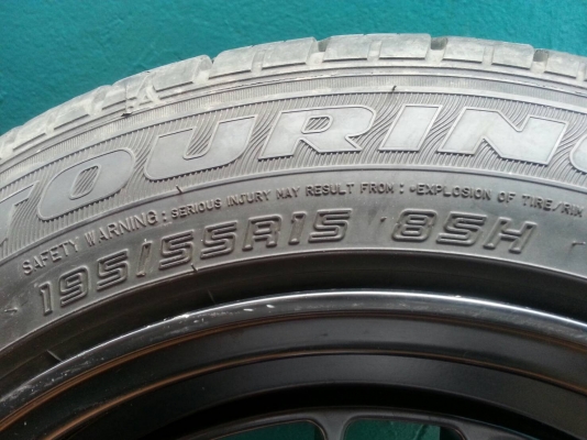 ล้อ Enkai RPF1 Taiwan ขนาด 15x6.5 + ยาง Dunlop 195/55R15