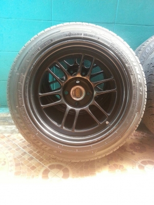 ล้อ Enkai RPF1 Taiwan ขนาด 15x6.5 + ยาง Dunlop 195/55R15