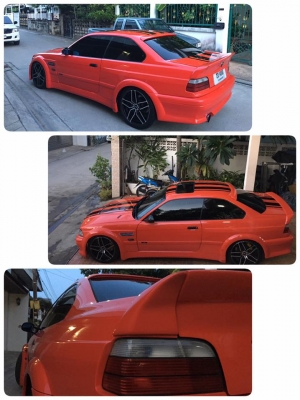 รถบ้านBMW E36 คูเป้สปอร์ต2ประตู หรูหรา ดึงโป่งวายบอดิ้มาทั้งคันสวยๆ เครื่อง1jโบ เครื่องดี รถสวยมากๆๆ