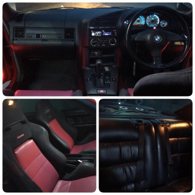 รถบ้านBMW E36 คูเป้สปอร์ต2ประตู หรูหรา ดึงโป่งวายบอดิ้มาทั้งคันสวยๆ เครื่อง1jโบ เครื่องดี รถสวยมากๆๆ